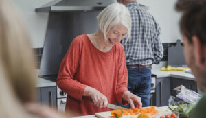 older couple staying put in their family home