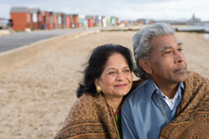 Mature couple at the beach